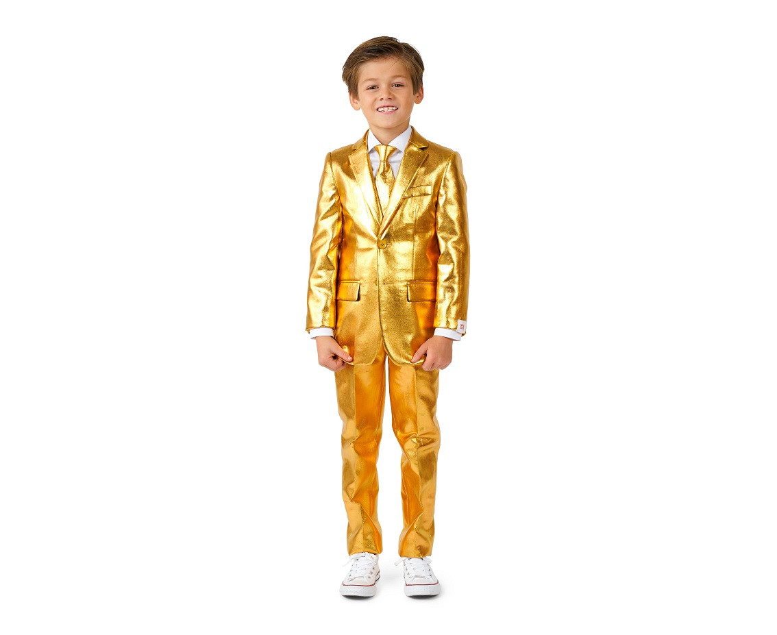 Suit BOYS Groovy Gold, size EU92/98 EOL